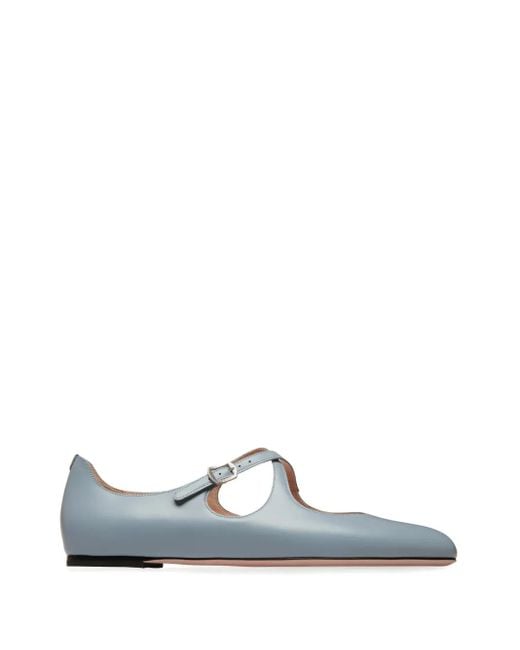 Bally White Rina Ballerinas
