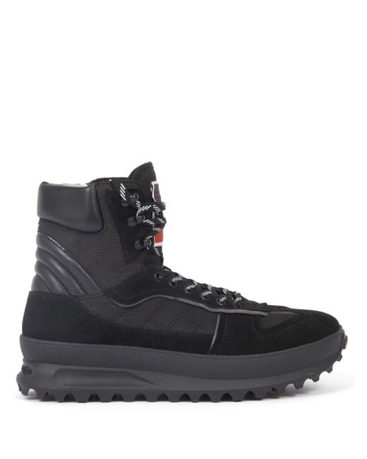 Maison Margiela Black Climber High-top Leather Sneakers for men