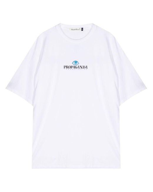 Undercover White Logo-print Cotton T-shirt for men