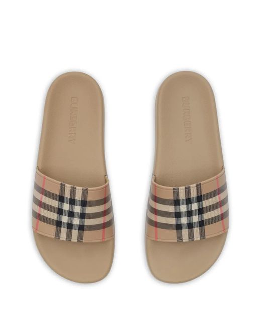 Burberry White Lf Sdl Furley L Chk