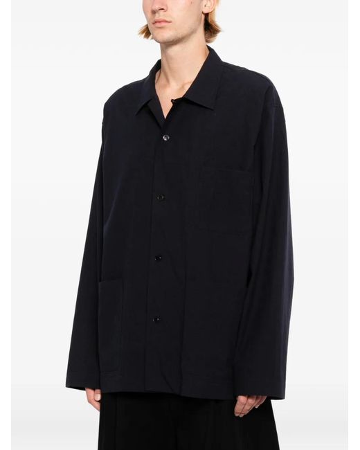 Studio Nicholson Black Worker Shirt Jacket for men