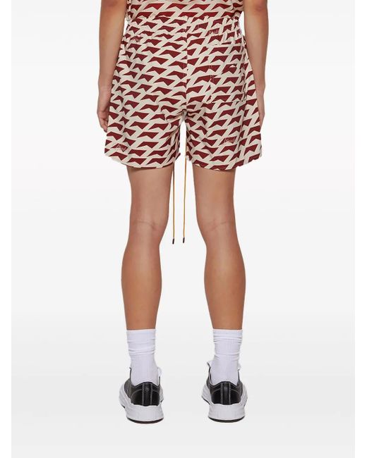 Rhude Red Dolce Vita Swim Shorts for men