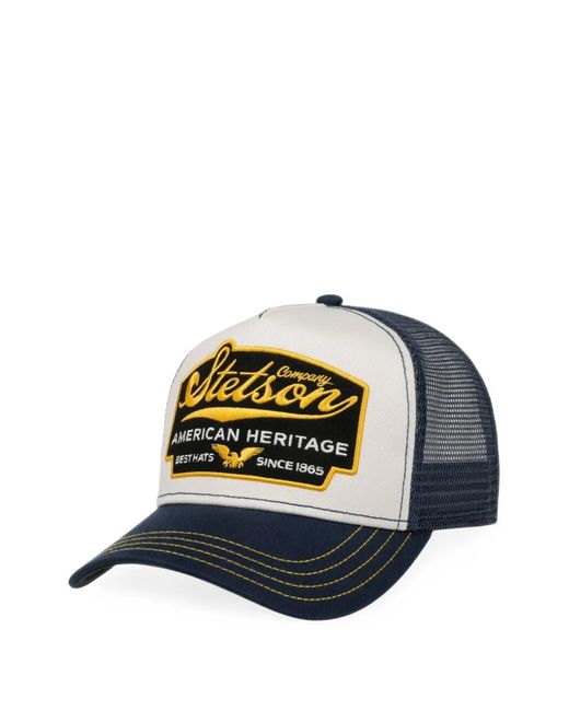 Stetson Blue American Heritage Logo-Patch Cap