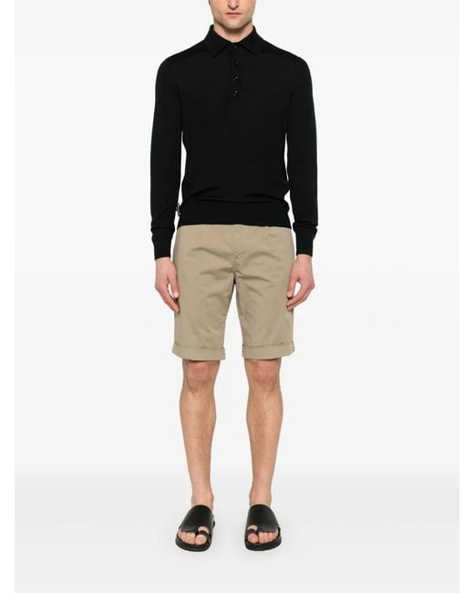 Tom Ford Black Wool Polo Shirt for men