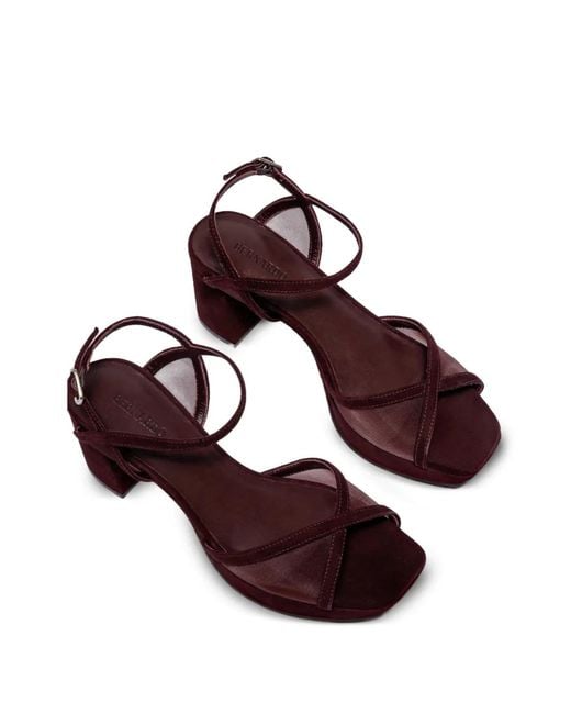 Bernardo Brown Celeste Platform Sandals