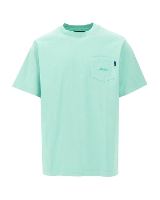 AWAKE NY Green Cotton T-Shirt for men