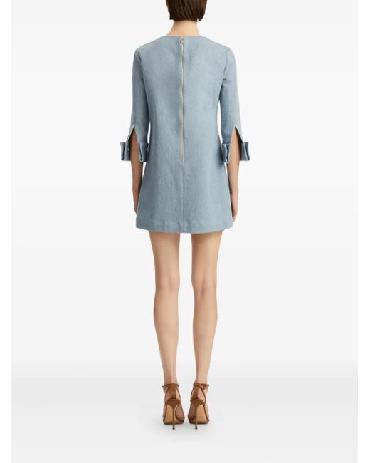 Oscar de la Renta ミニドレス Blue