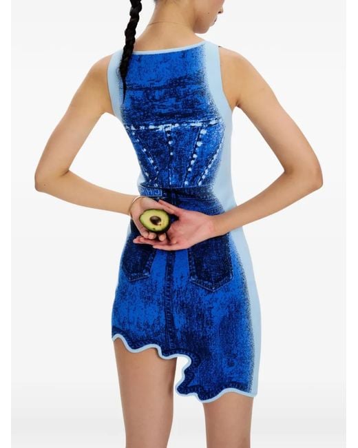 Ph5 Blue Sleeveless Mini Dress