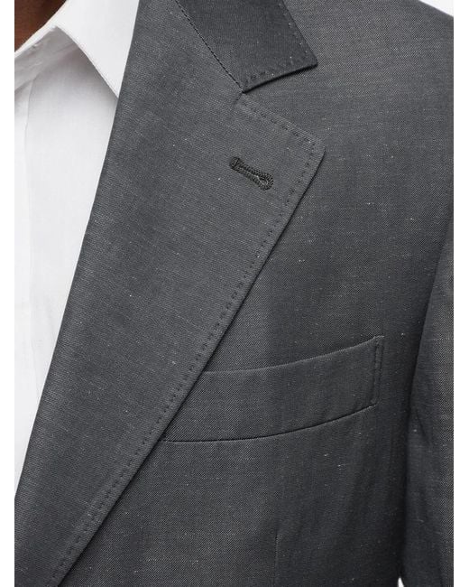 Brunello Cucinelli Gray Single-Breasted Suit for men