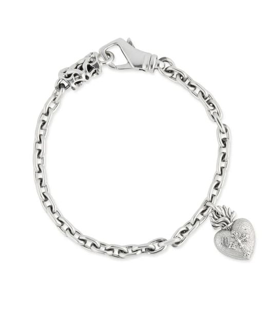 Emanuele Bicocchi Metallic Sacred Heart Armband