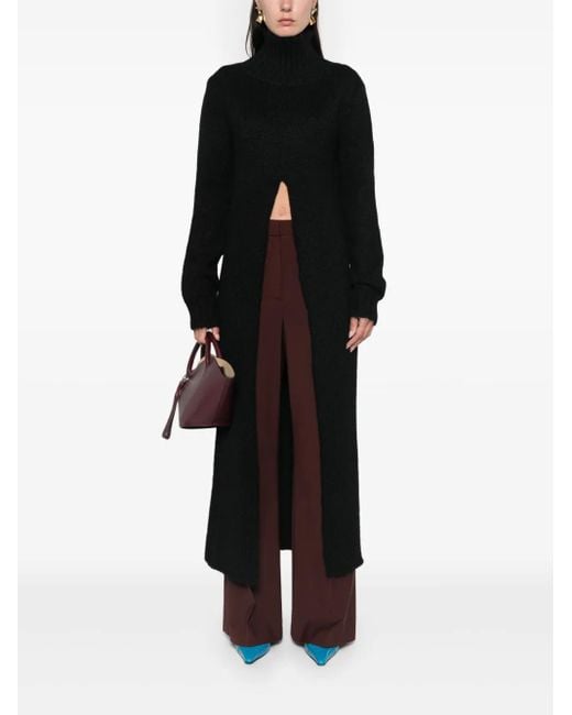 Jil Sander Black Knitted Maxi Dress