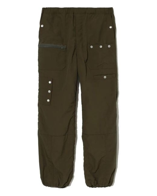 Undercover Green Contrast-Pocket Cargo Pants for men