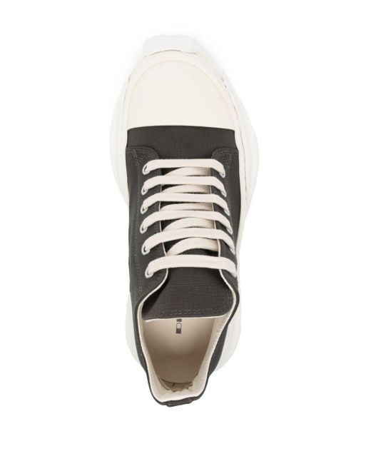 Rick Owens Black Lido Abstract Lace-up Sneakers