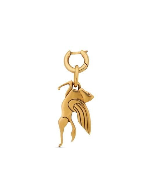 Etro Metallic Pegaso Charm Earrings