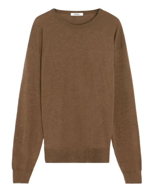 Lemaire Brown Crew-Neck Wool Sweater for men