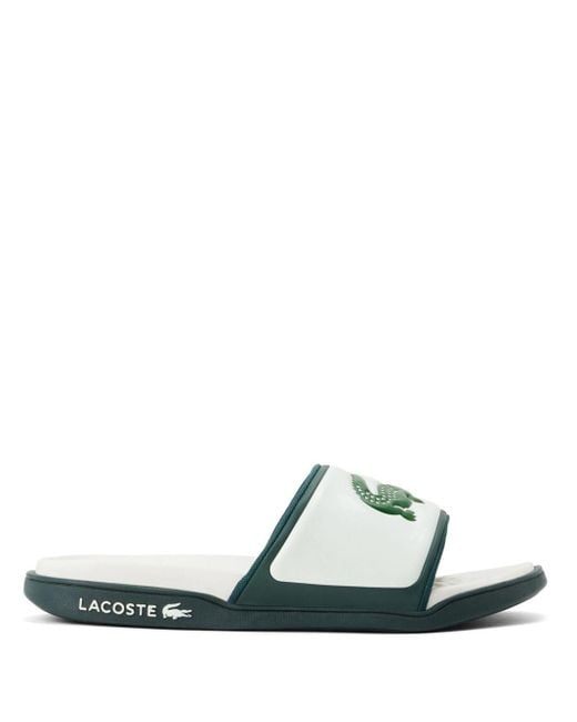 Lacoste Green Serve Dual Slides for men