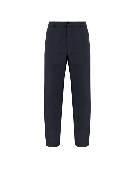 Pantalones Technical Con Parche Del Logo Moncler de hombre de color Blue