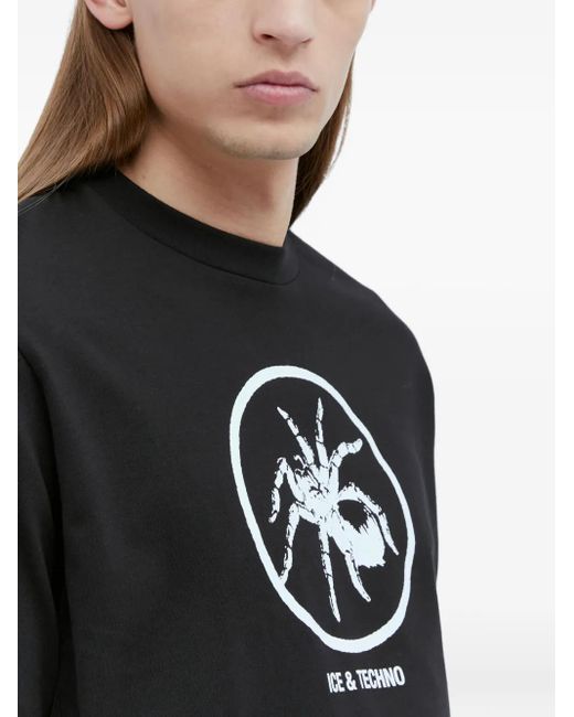 Ice & Techno Black Spider T-Shirt for men