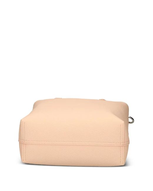 Lacoste Natural Mini Textured Leather Tote Bag