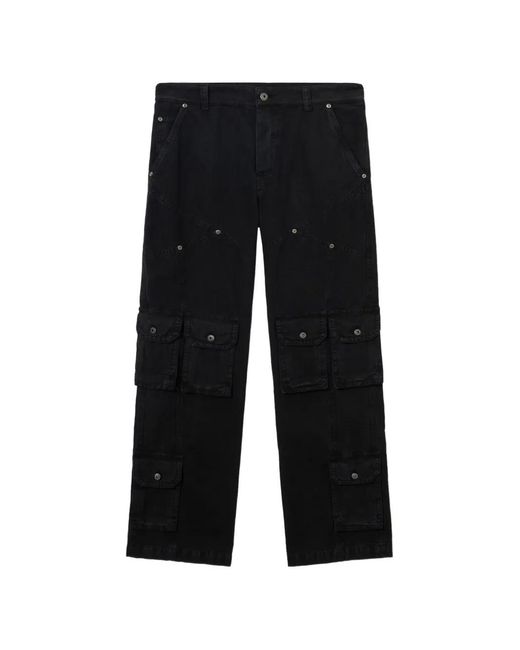 Off-White c/o Virgil Abloh Black Multi-Pocket Cargo Pants for men