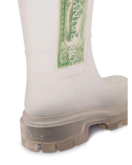 Off-White c/o Virgil Abloh Gray Reboot Dollar Boots for men