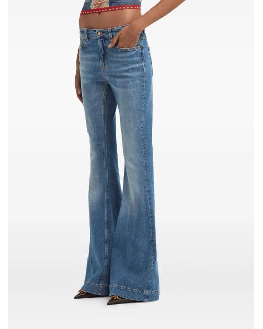 Roberto Cavalli Blue Flared Jeans