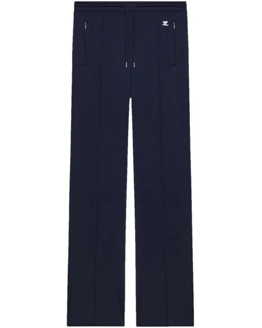 Courreges Blue Interlock Track Pants for men