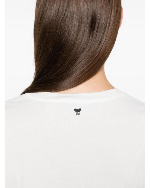 Weekend by Maxmara White Graphic-Print T-Shirt