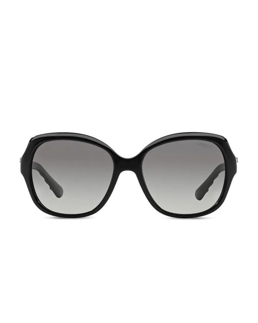 Vogue Eyewear Black Round Sunglasses