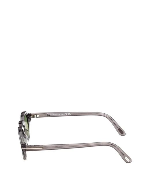 Tom Ford Green Oval-Frame Sunglasses