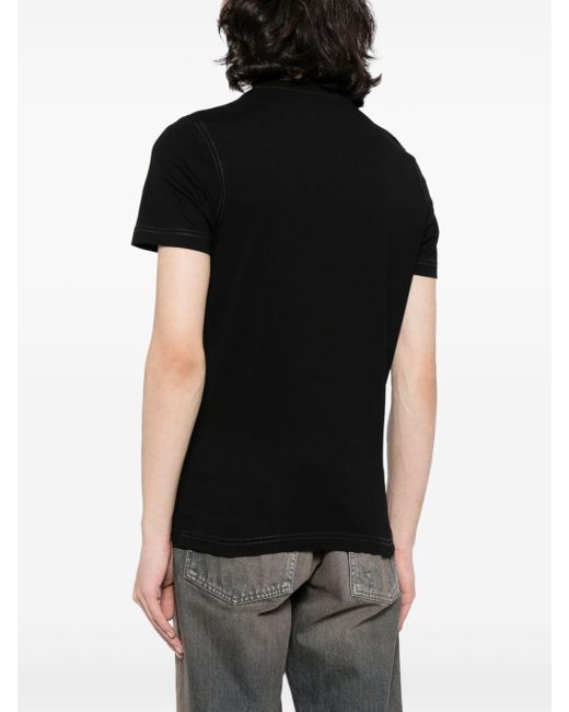 T-Diegor-K75 cotton T-shirt DIESEL de hombre de color Black