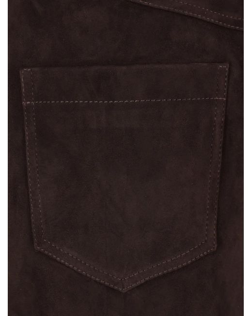 Self-Portrait Black Button Belted Skirt