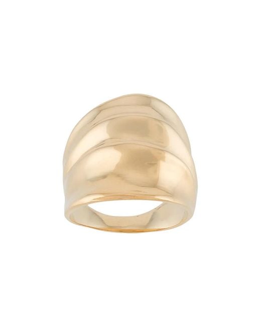 Annelise Michelson White Polished Draped Ring