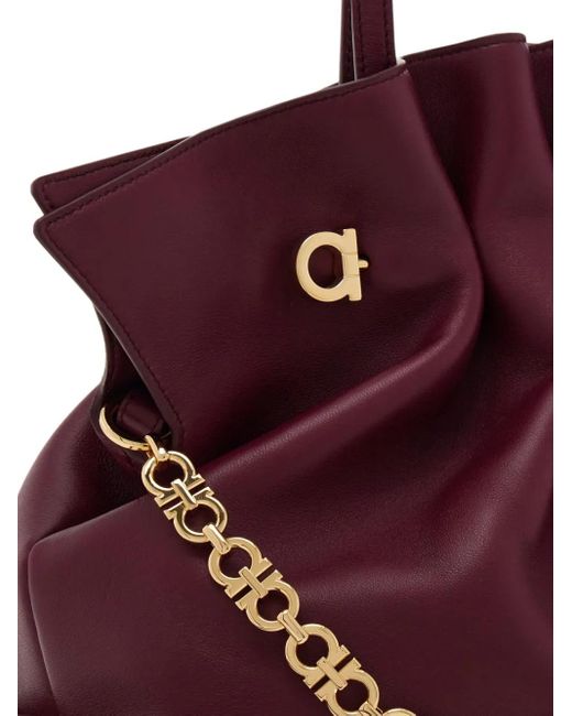 Ferragamo Purple Soft-Bag M