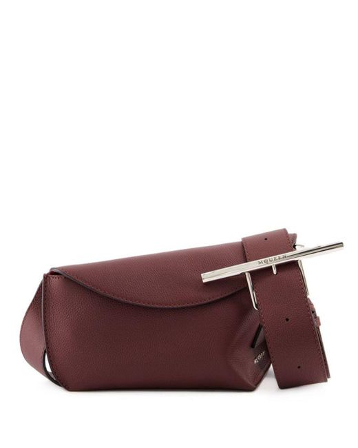 Borsa A Spalla T-Bar di Alexander McQueen in Purple