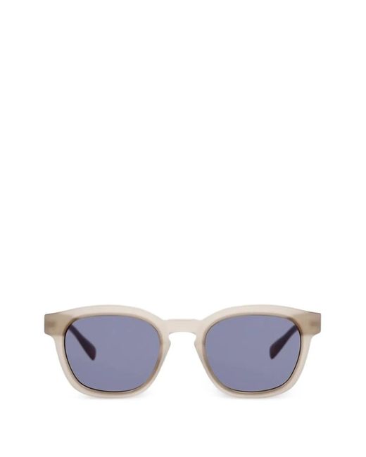 Gigi Studios White Seoul Round-Frame Sunglasses for men