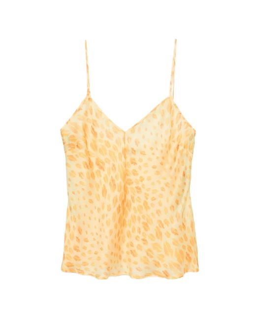 Just Cavalli Natural Blouse À Imprimé Graphique