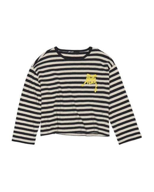 Bimba Y Lola ストライプ ロングtシャツ Black