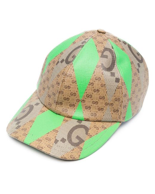 Cappello da baseball con stampa da Uomo di Gucci in Verde | Lyst