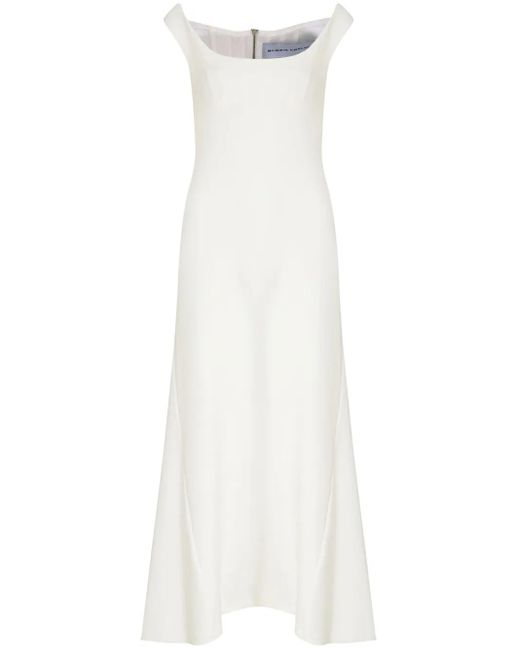 Gloria Coelho Corselet Regata マキシドレス White