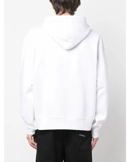 Jacquemus White "le Sweatshirt Brodé" Hoodie for men