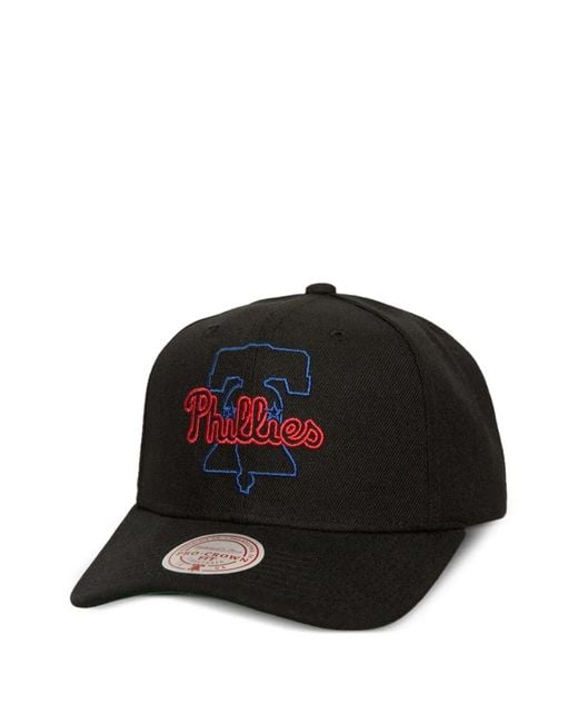 Mitchell & Ness Black X Mlb Philadelphia Phillies Snapback Cap for men