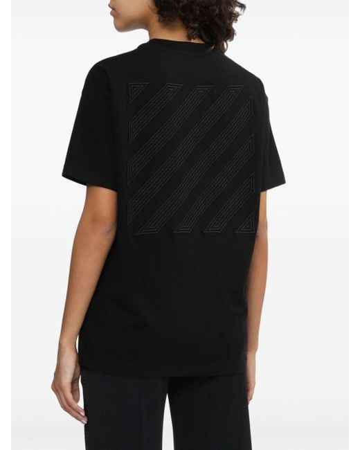T-shirt con stampa di Off-White c/o Virgil Abloh in Black