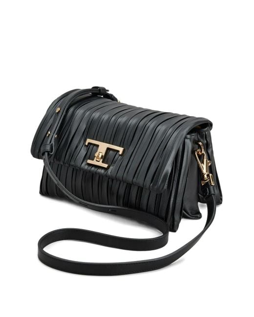 Borsa A Spalla Timeless Mini Con Fibbia A T di Tod's in Black