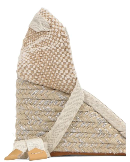 Castaner Natural Brittany Wedge Sandals