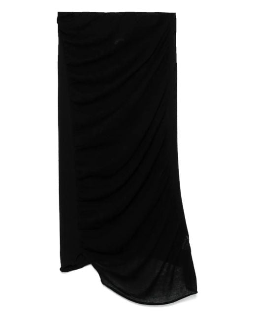 Gonna Midi Ambiguous di Issey Miyake in Black