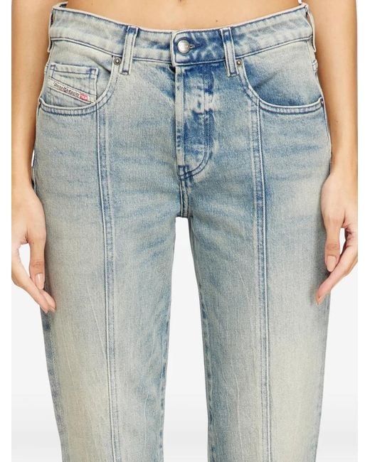 DIESEL Blue 1989 D-Mine 09N55 Straight-Leg Jeans