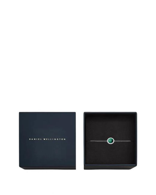 Daniel Wellington White Audrey Round-Stone Necklace