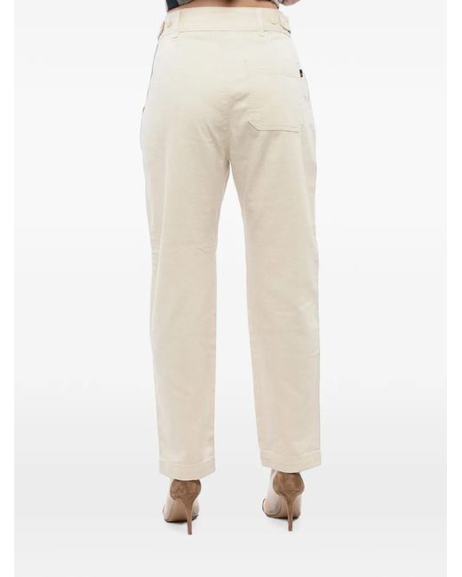 Woolrich Natural Pleated-Waist Jeans