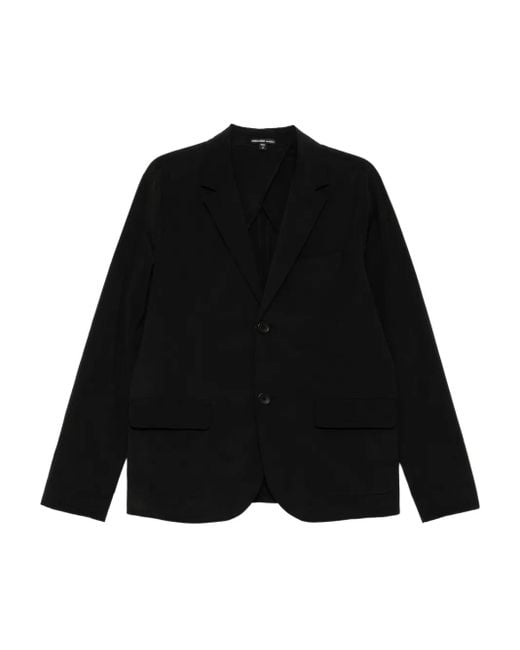 James Perse Black Cotton Poplin Blazer for men